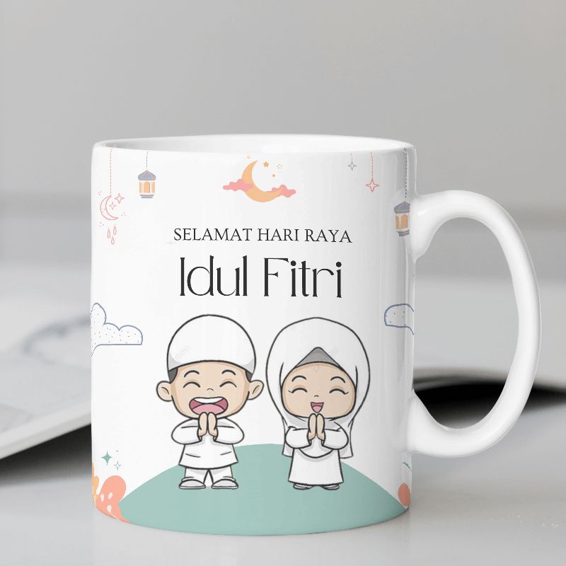 MUG CUSTOM LEBARAN  / MUG CUSTOM IDUL FITRI / MUG CUSTOM PRINTING / MUG BISA BELI SATUAN