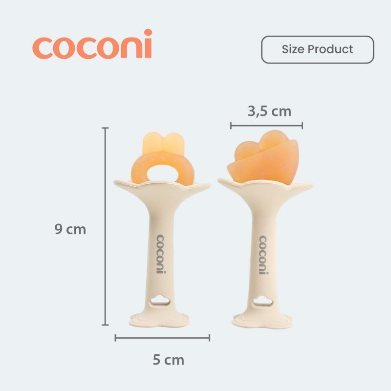 Coconi Lolipop Grip Teether / Gigitan Anak Bayi isi 2pcs