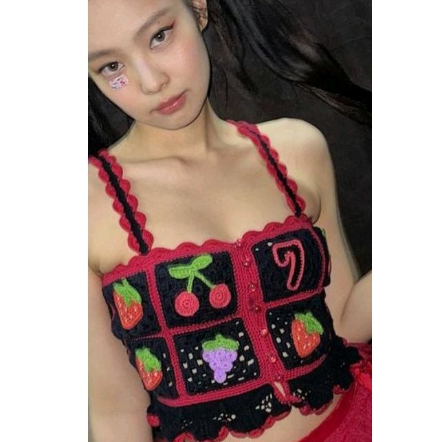 Crochet Top/ Crochet Crop Top/ Summer Top/ Tanktop Rajut/ Atasan Rajut