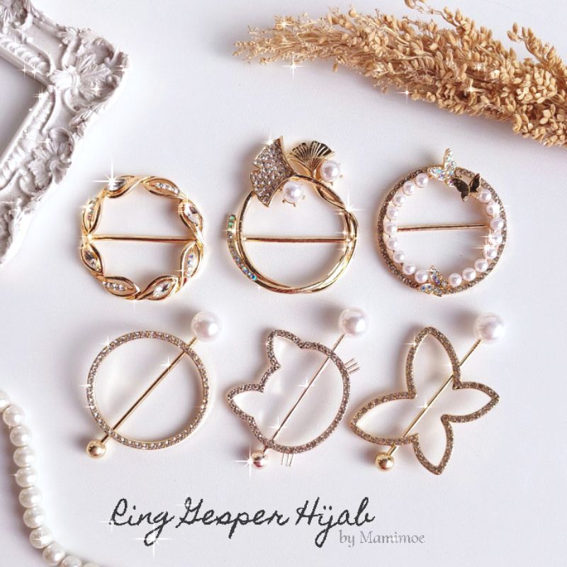 Ring Gesper Hijab / Ring Hijab Import / Ring Jilbab Cantik / Ring Hijab Murah / Ring Jilbab Import /