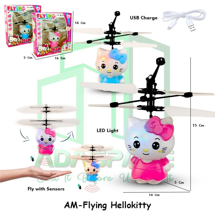 MURAH Flying Frozen AM-Flying Elsa Boneka Putri Princess Peri Terbang Sensor Tangan Mainan Anak Perempuan SISTAR