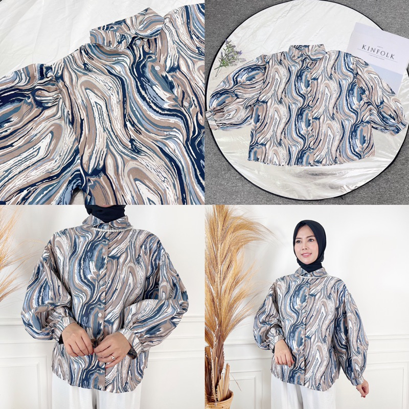 AFI - EC - Ghalaxie Marble Blouse XXL