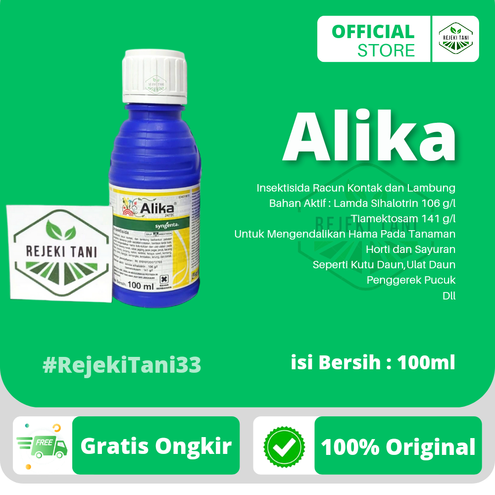 Insektisida Alika 247 ZC 100ml Racun Kontak dan Lambung Untuk Mengendalikan Hama Kutu Ulat Daun dan 