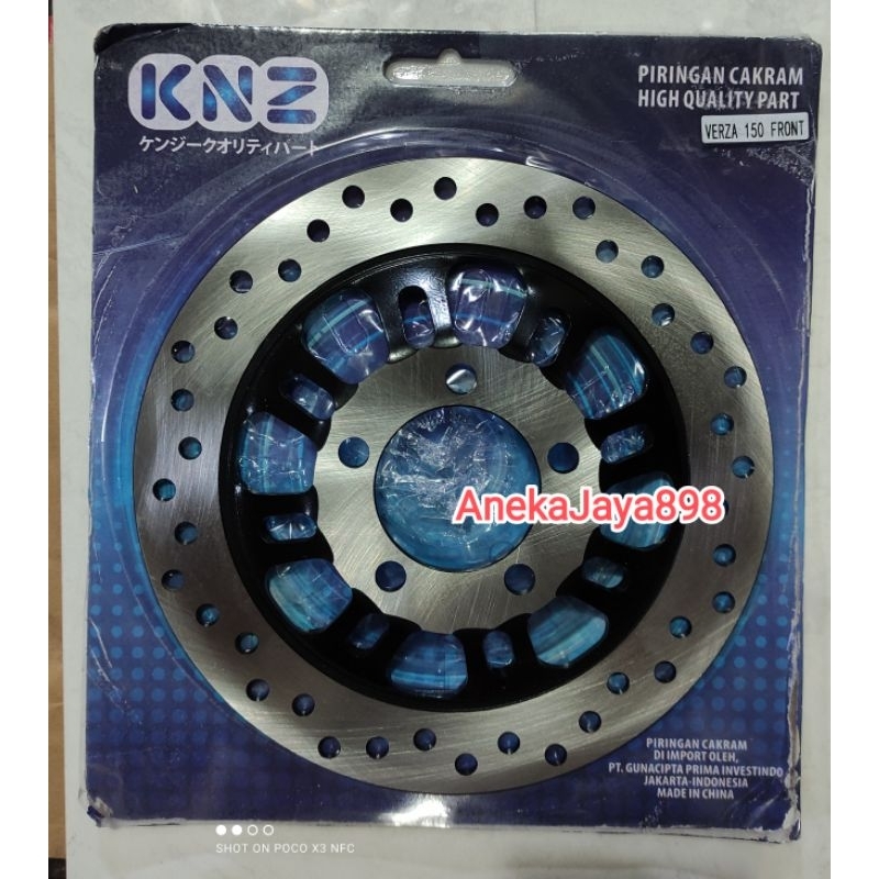 Piring Cakram depan Verza jari jari.  merk KNZ. brake disc