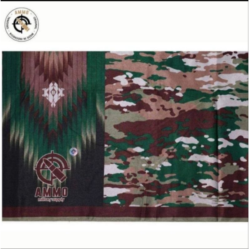 SARUNG LORENG TNI ORIGINAL MERK AMMO - SARUNG LORENG MALVINAS - SARUNG LORENG MULTICAM