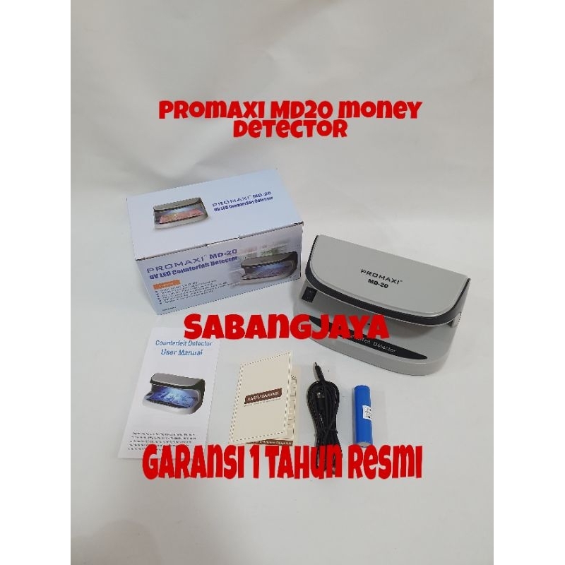 Money Detector Promaxi MD-20 Alat Pendeteksi Uang palsi Promaxi MD-20