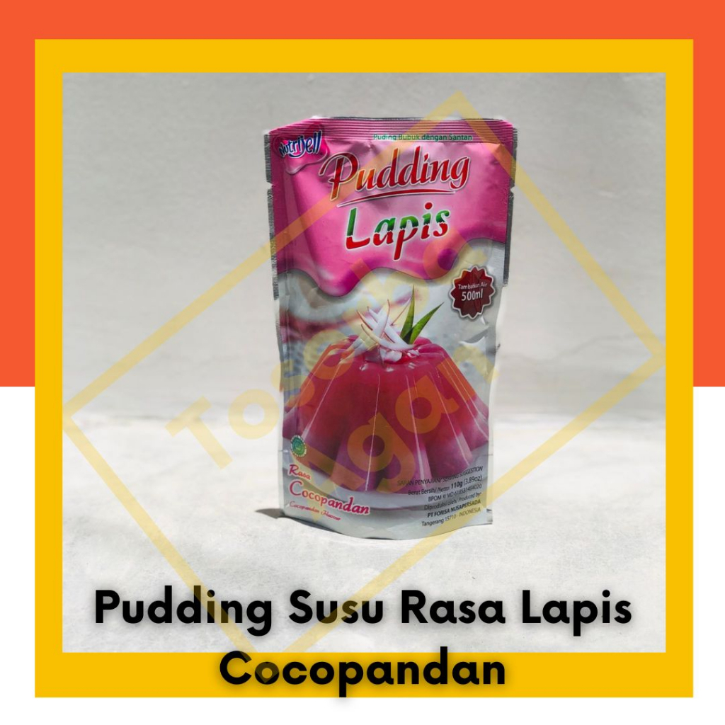 Pudding Susu Puding - Rasa Lapis Cocopandan