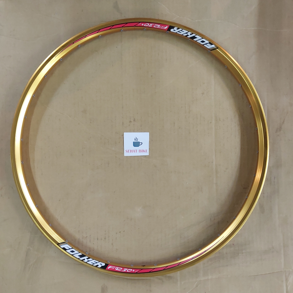 Velg Rim Sepeda 27.5 Folker FR30 32hole Anodize Gold Original