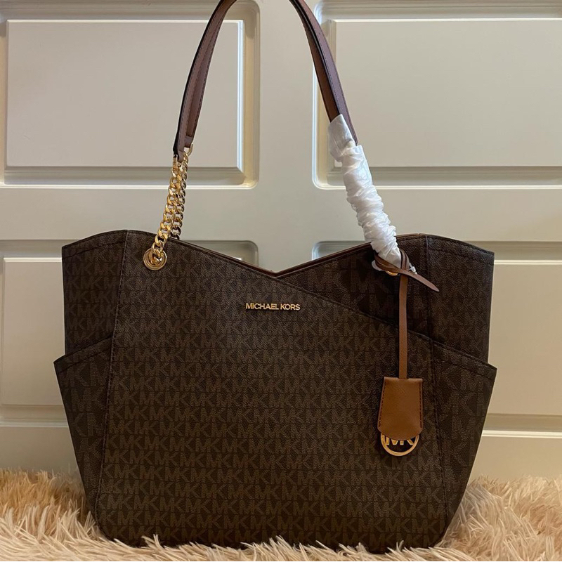 MK Jet Set Travel Large Chain Shoulder Tote