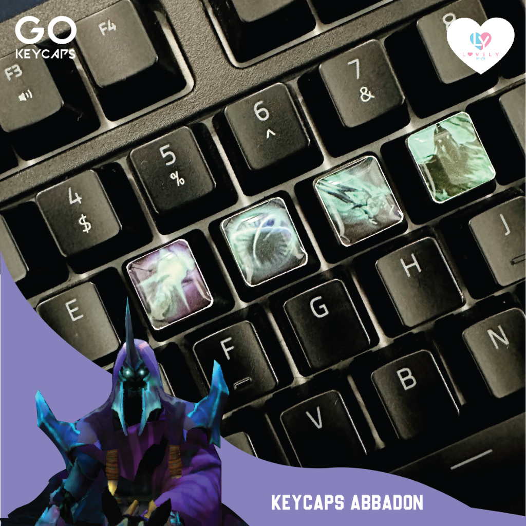 Keycaps PBT Dota 2 Abaddon Ability | GO KEYCAPS