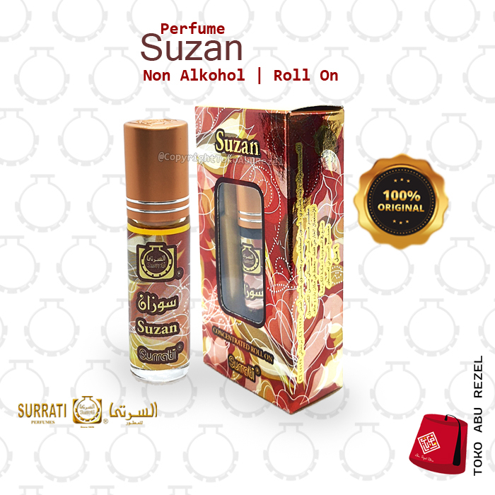 Parfum Suzan 6ml Roll On |Parfum Surrati | Bibit Minyak |  Surrati Perfumes| Original Product | Surrati Factory Holly Makkah KSA