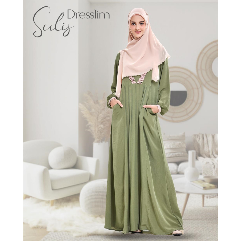 DRESSLIM SULIS/BAJU GAMIS POLOS/GAMIS/BAJU RABBANI/GAMIS DEWASA/DRESSLIM RABBANI/RABBANI