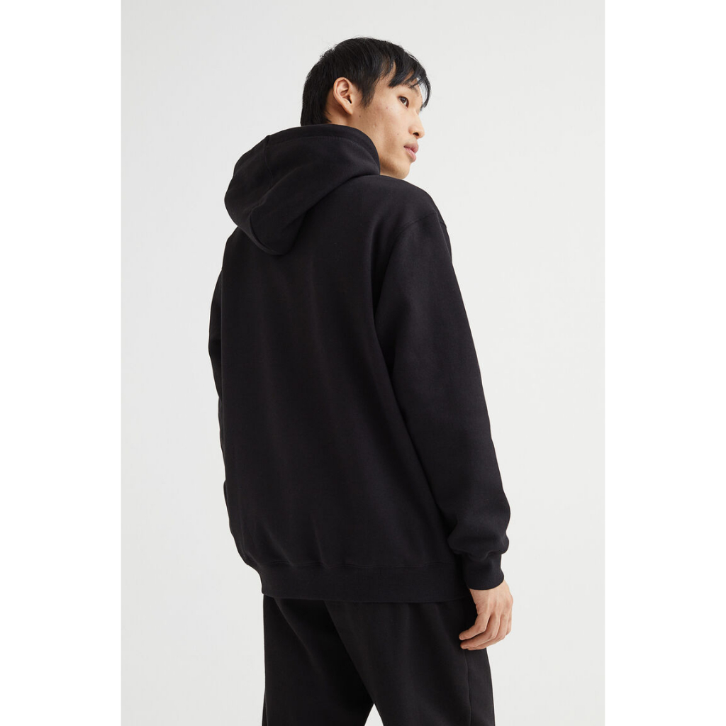 Hoodie H&amp;M Basic Black Sweater Hoodie Basic Polos HnM