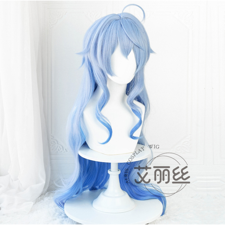 READY STOCK wig cosplay Ganyu GI fake scalp manmei alice import new