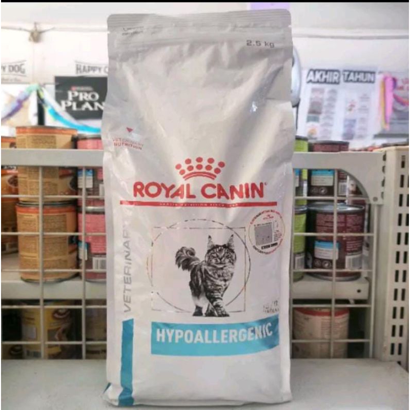 Royal Canin Veterinary Hypoalargenic cat 2,5kg | dry catfood rc khusus alergi kulit