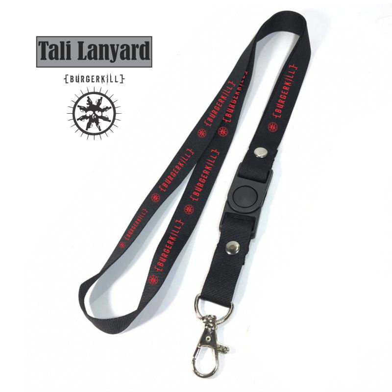 

Lanyard BURGERKILL tali lanyard BAND METAL gantungan kunci name tag id card kartu nama / lanyard podss vapee gantungan / bisa cod lanyard best seller lanyard hitam lanyard murah / oring lengkap