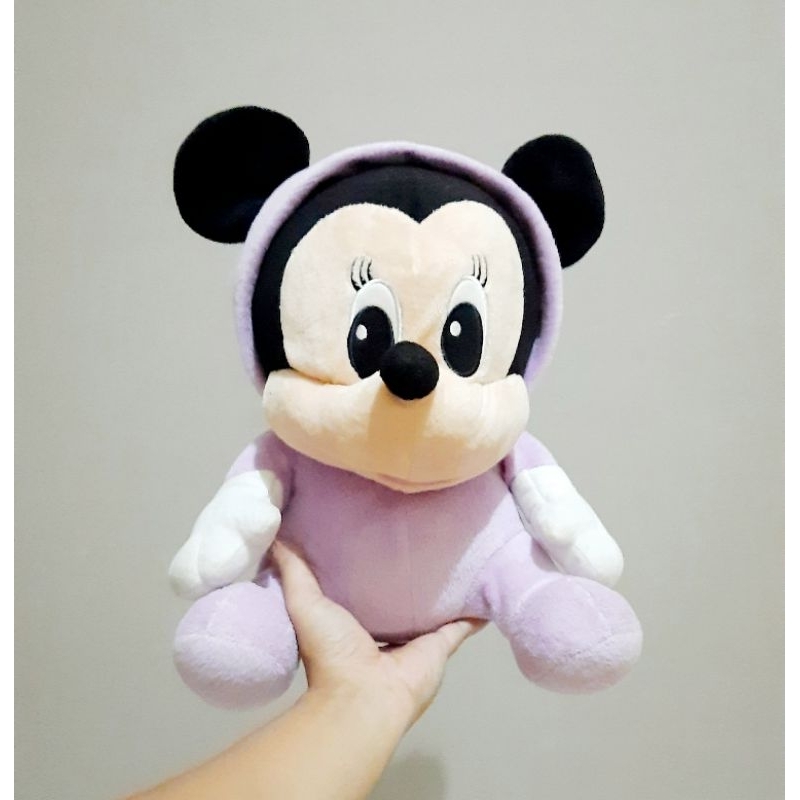 Boneka Mickey Mouse Ungu Original Disney Size 37 cm/ Boneka Mickey