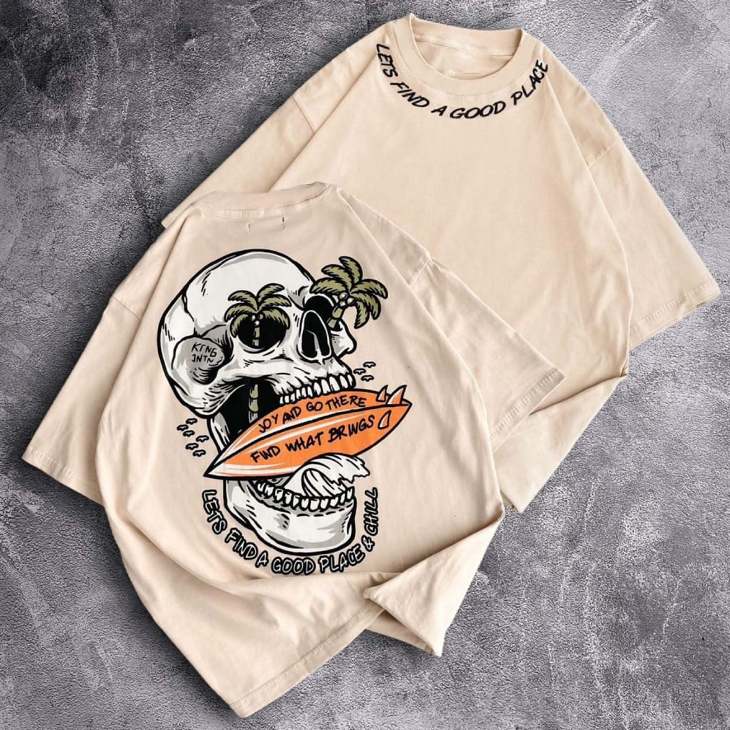 GSC - ETHEREAL Kaos Oversize Shirt / Smile mask Oversized Shir-t-GOOD PLACE coksu