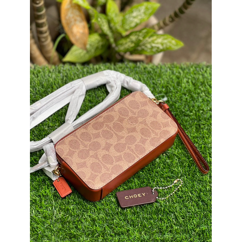 Coach Kira Crossbody Sign Tan Rust