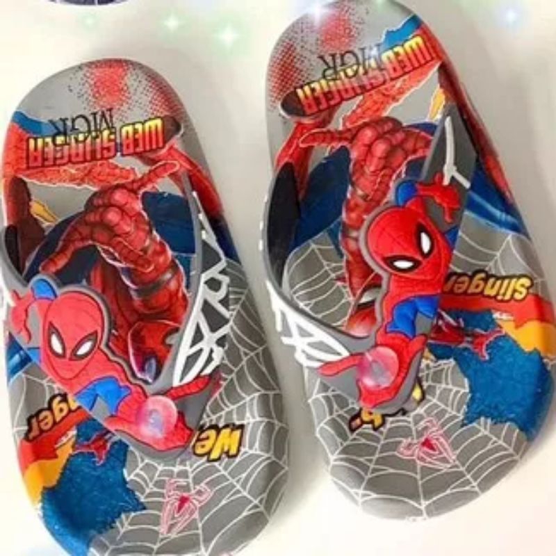 Sandal Anak Spiderman Jelly Impor Empuk Ringan