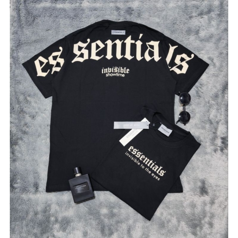 Kaos distro Ts.essentials T-shirt dewasa depan belakang