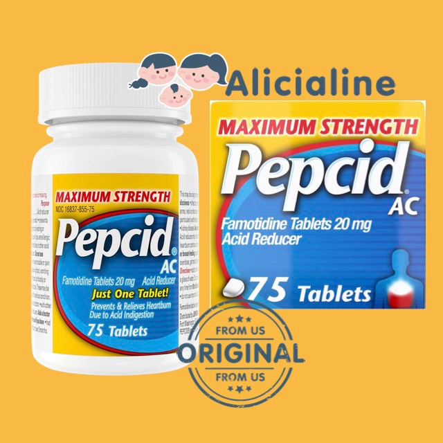 Pepcid AC Max Strength Gerd/Heartburn/Acid Relief Famotidine 20mg 75ct