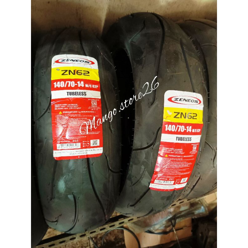140/70-14 Zeneos ZN62 Ban Luar Tubles 140 70 14