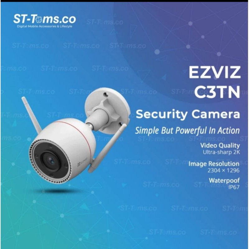 Ezviz C3TN 3MP 2K Wireless Security IP Camera Smart Outdoor CCTV