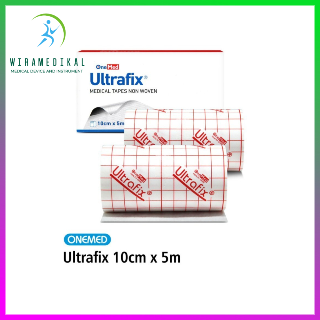 Ultrafix 10cm x 5m &amp; 5cm x 5m OneMed - Plester Luka Medis Non Woven - Medical Tapes Non Woven