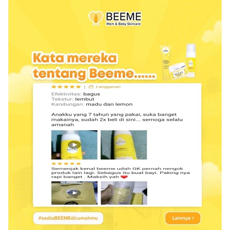 [READY] BEEME NATURAL SOAP 3 IN 1