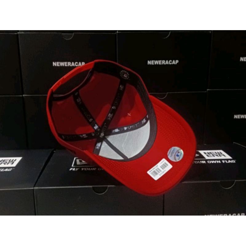 NY Hitam / Bahan Merah / 9Forty A Frame / topi premium