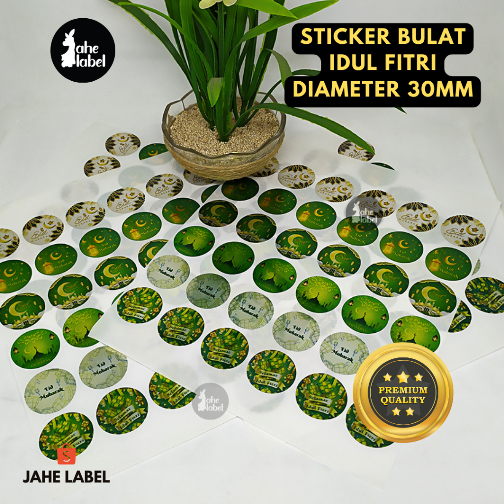 

Stiker Toples Lebaran Idul Fitri | Sticker Toples | Sticker Bulat Diameter 30 MM