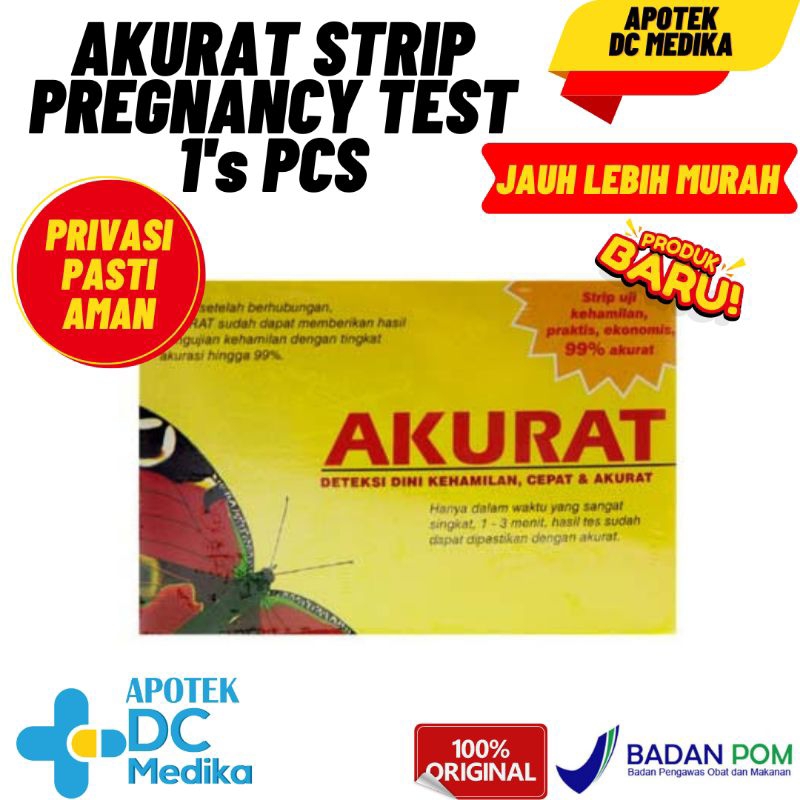 AKURAT STRIP / 1 PCS / TEST PACK / TESPEK / PREGNANCY / PROMIL / PROGRAM HAMIL