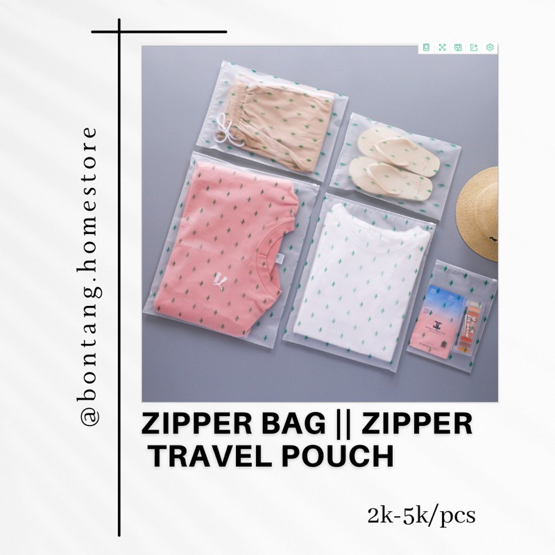 ZIPPER BAG || ZIPPER LOCK || ZIPPER TRAVEL POUCH || POUCH MAKE UP SEPATU BAJU ORGANIZER BAG