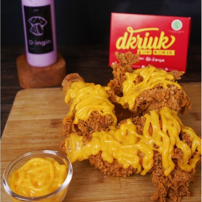 

Ayam crispy paha bawah/sayap saus keju