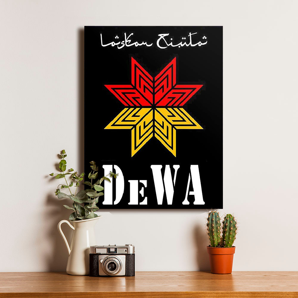 Poster Group Band Musik Legenda Dewa 19 Album Laskar Cinta - Dekorasi Hiasan Dinding Kayu