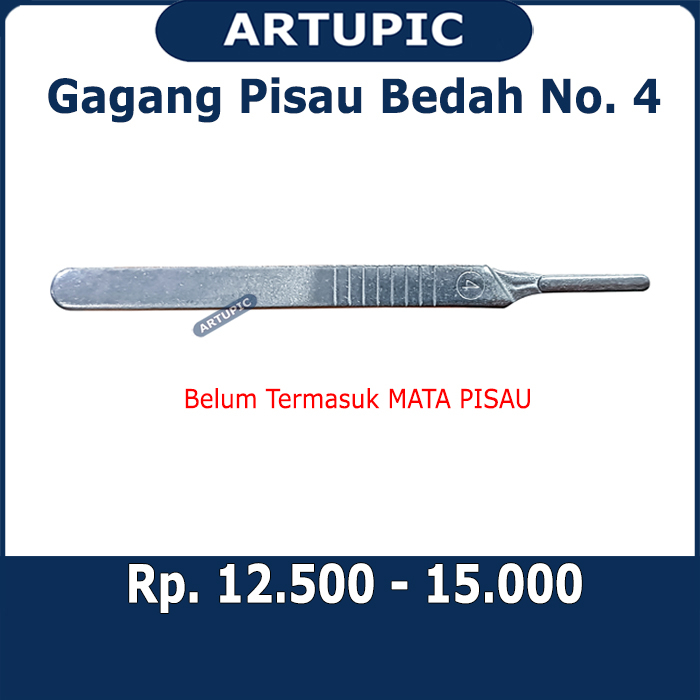 Gagang Pisau Bedah Nomer 4 Scaple Scalpel Handle Handel Operasi Kebiri