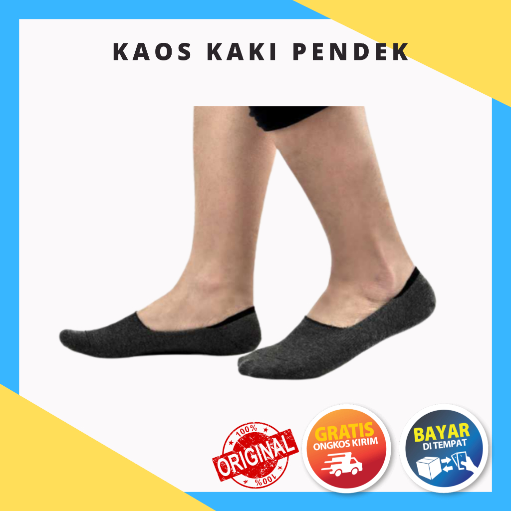 Kaos Kaki Pendek Invisible Bawah Mata Kaki 6 Pasang - A11319CZ