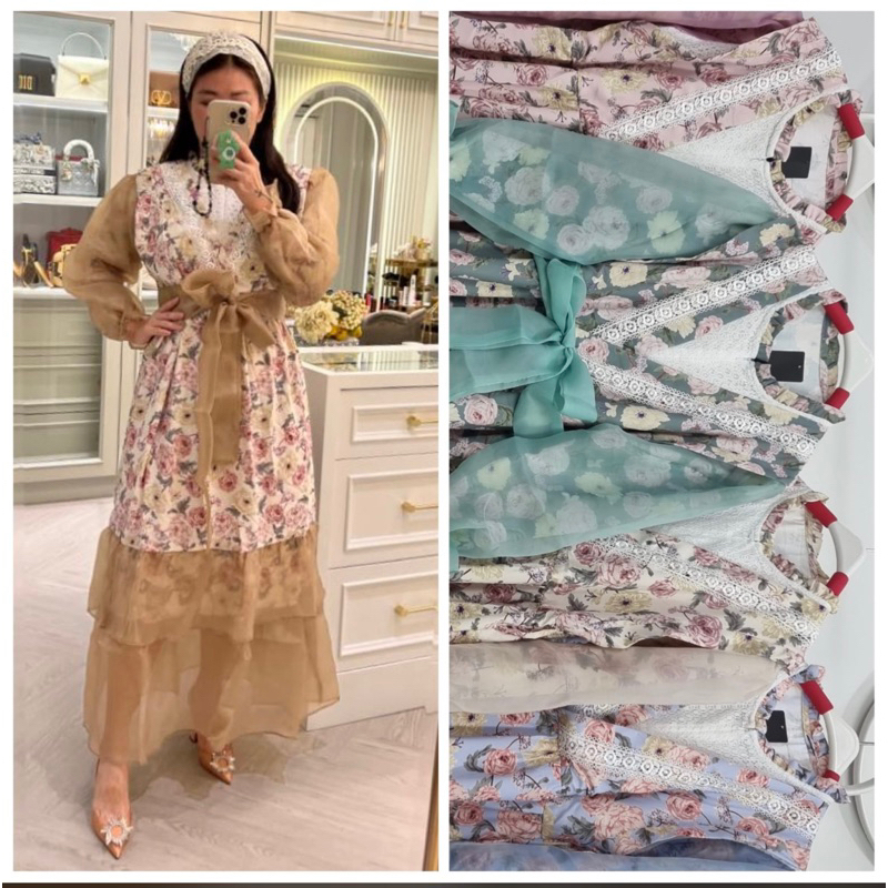 RESIN FASHION - Dress Meijiwang Organza mix ceruty