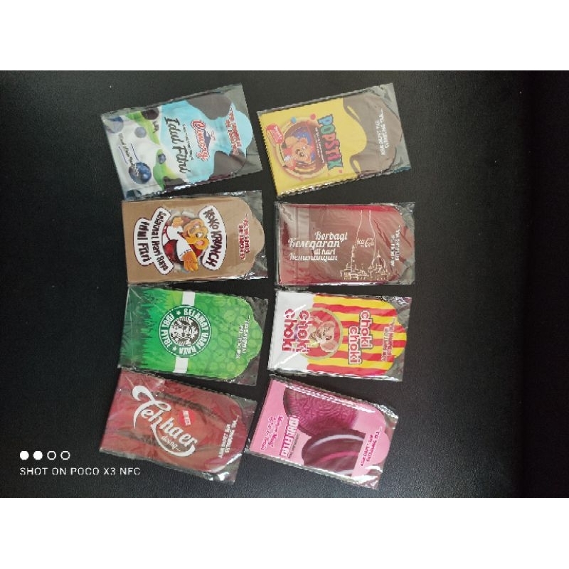

Amplop Lebaran Motif Snack Bahan Glosy Ukuran Medium 7*12