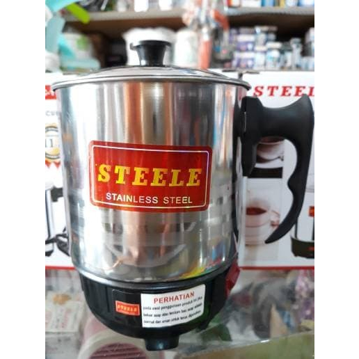 Mug Teko Elektrik Elemen Pemanas Heater Air Stainless Steele EC-11