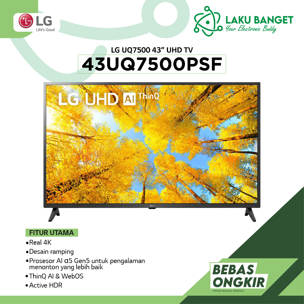 LG UQ7500 43” UHD TV 43UQ7500PSF