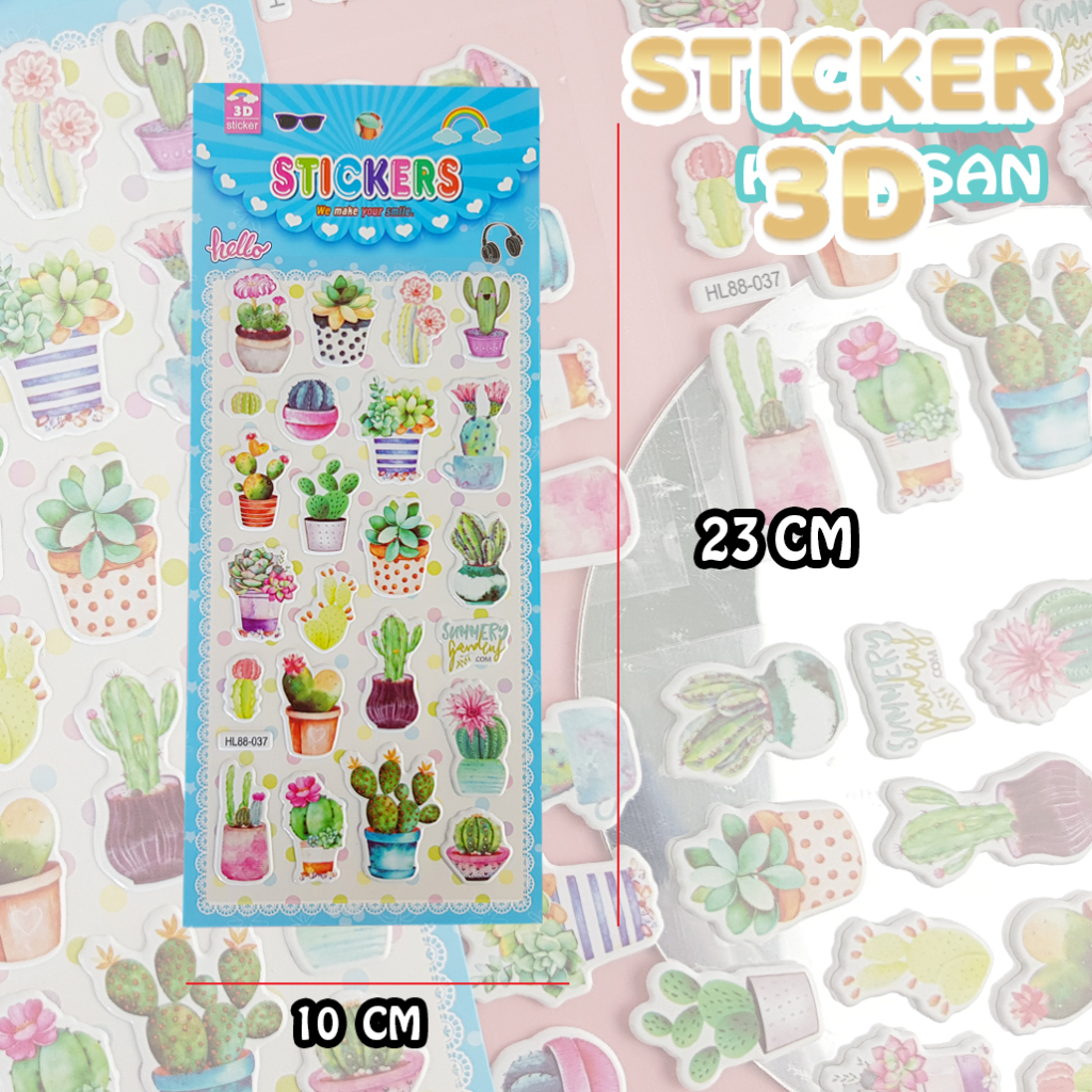 Sticker 3D Karakter / Sticker Momo / Sticker Buku Aesthetic / Sticker Tempelan Anti Air / Sticker Jurnal 21915-6