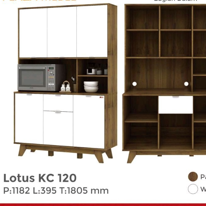 LEMARI SAYUR MINIMALIS LEMARI MAKANAN MODERN LEMARI SAYUR LOTUS KC 120