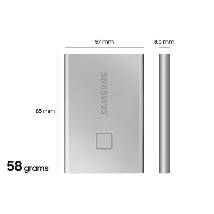 Samsung Portable SSD T7 Touch 500GB 500 GB Fingerprint