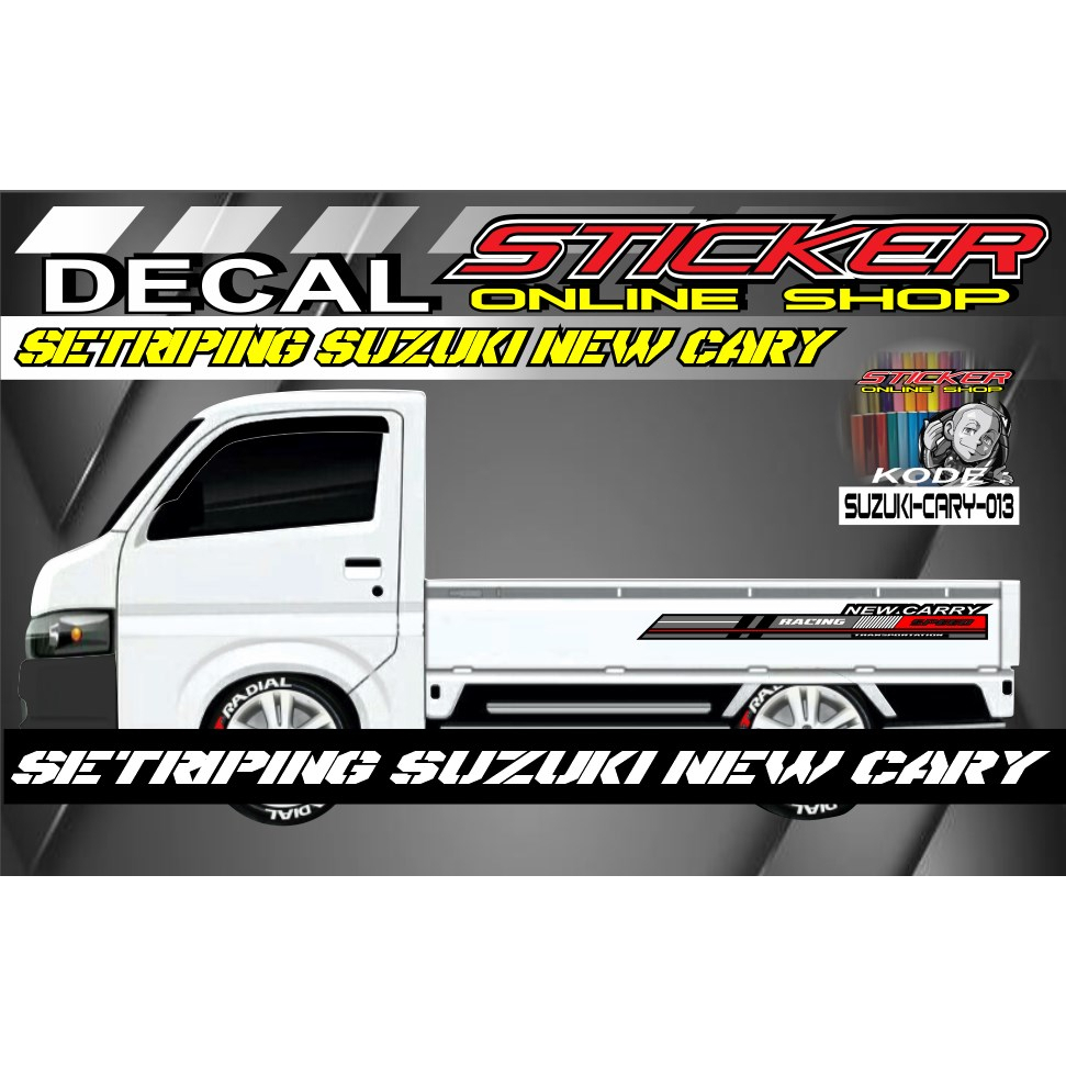 Setriping decal new carry terbaru variasi