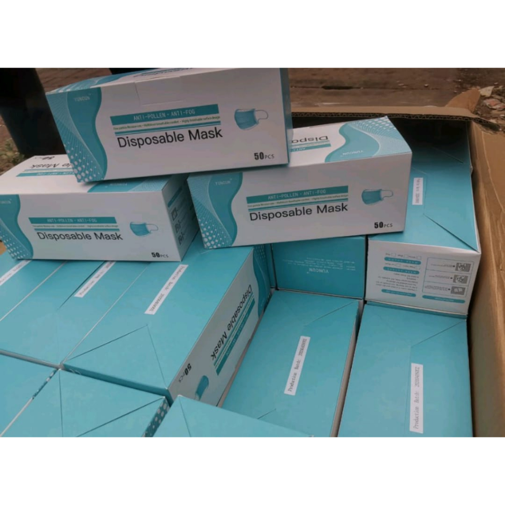 Masker Earloop 3ply Masker Kesehatan Disposable Masker Earloop Masker Medis