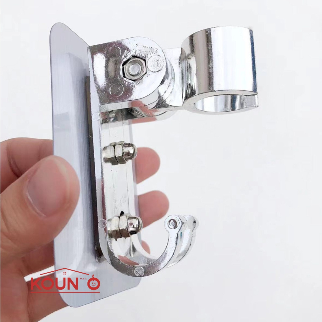 Gantungan Tempel Holder Kepala Shower Kamar Mandi Toilet Stainless Cantolan Shower WC Adjust Tiang Penyangga Kepala Shower Bidet