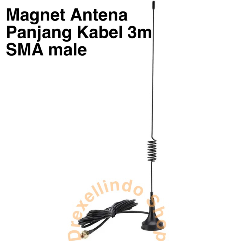 Antena spiral magnet kabel 3 meter