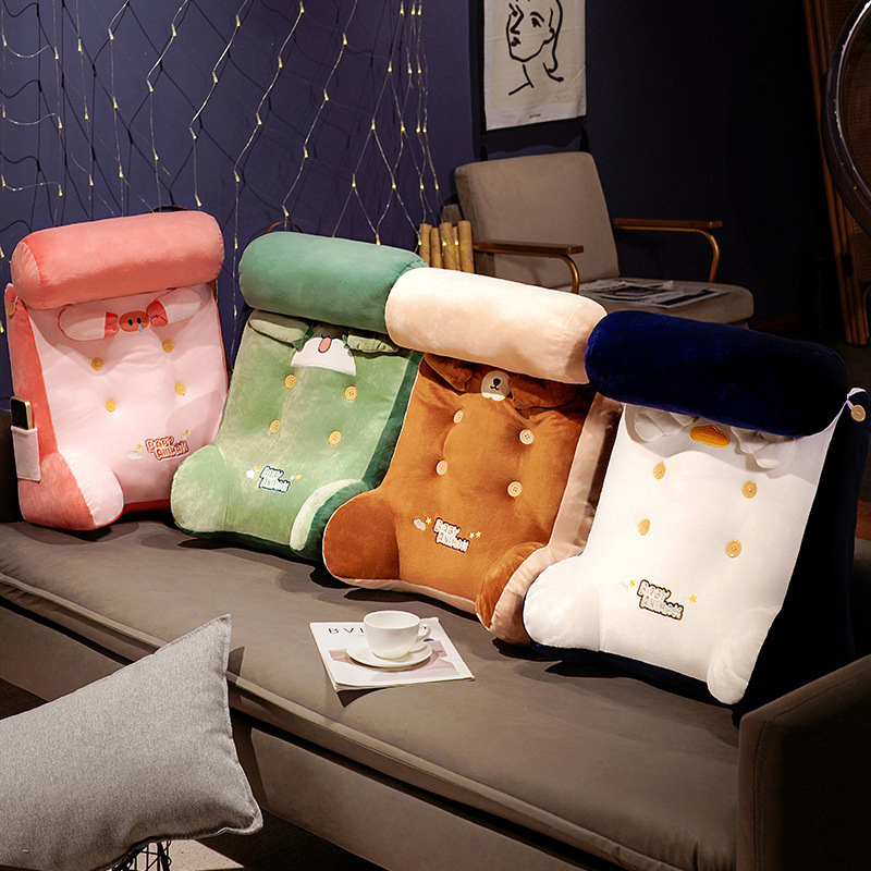 4 in 1 Segitiga Bantal + Guling Lembut Bagus untuk duduk istirahat Dapat Dilepas Dan Dicuci